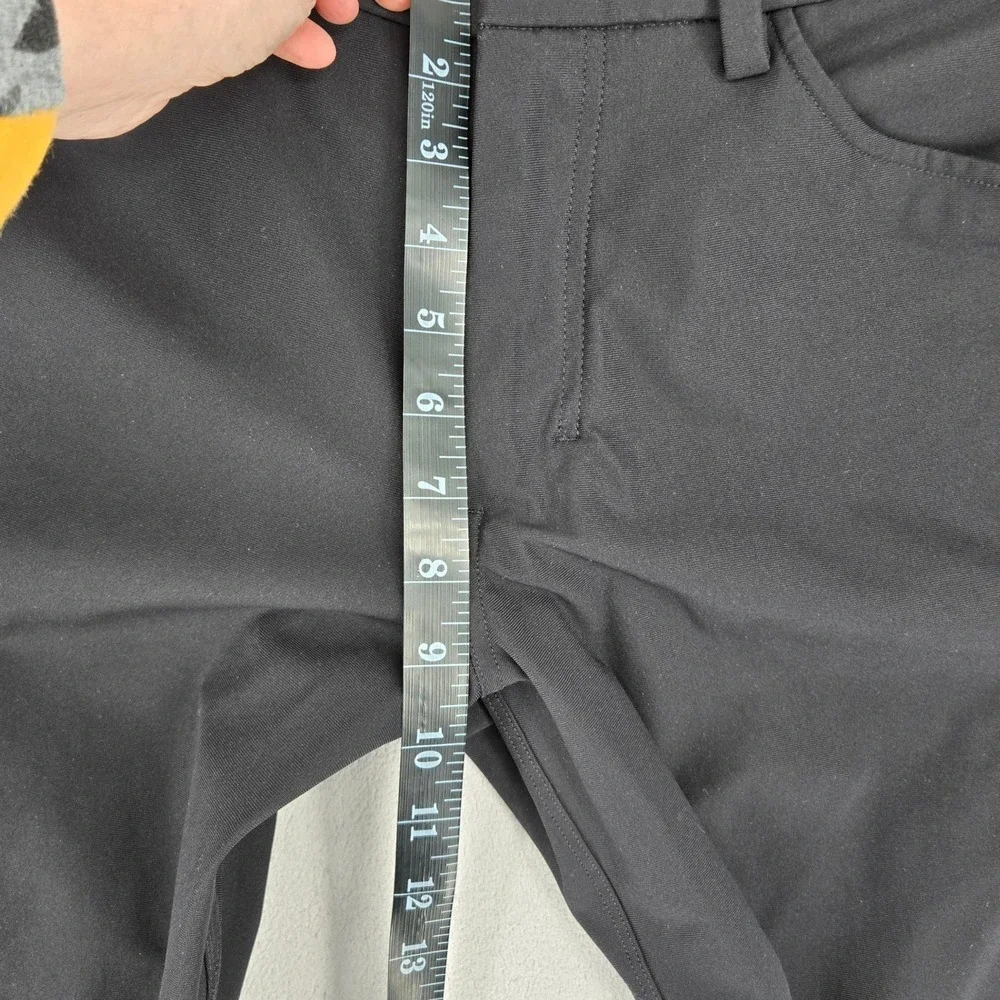 Lululemon 32 Commission Slim-Fit Pant Mens Black Casual Performance Chino